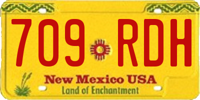 NM license plate 709RDH