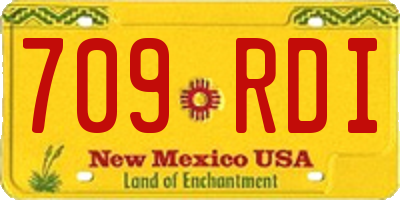 NM license plate 709RDI