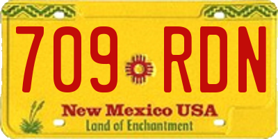 NM license plate 709RDN