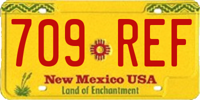 NM license plate 709REF