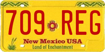 NM license plate 709REG