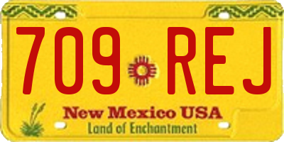 NM license plate 709REJ