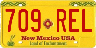 NM license plate 709REL