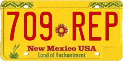 NM license plate 709REP