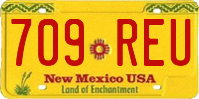 NM license plate 709REU