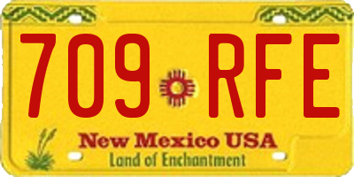 NM license plate 709RFE