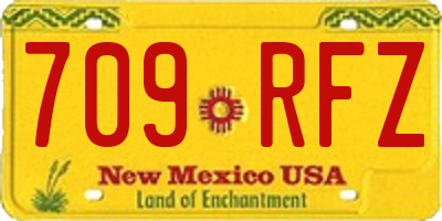 NM license plate 709RFZ