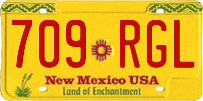 NM license plate 709RGL