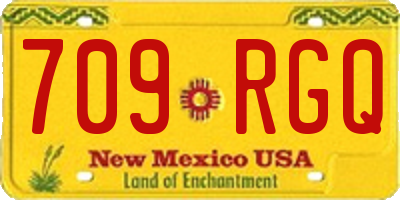 NM license plate 709RGQ