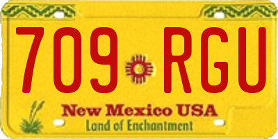 NM license plate 709RGU
