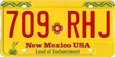 NM license plate 709RHJ