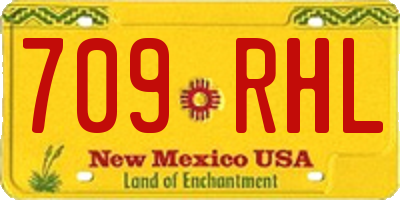 NM license plate 709RHL