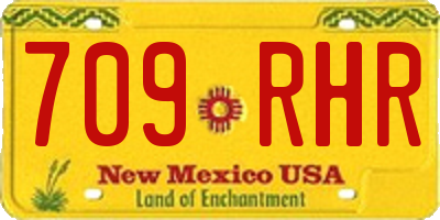 NM license plate 709RHR