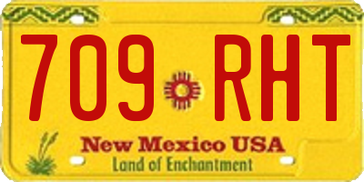 NM license plate 709RHT