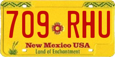 NM license plate 709RHU