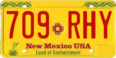 NM license plate 709RHY