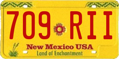NM license plate 709RII