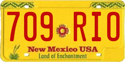NM license plate 709RIO