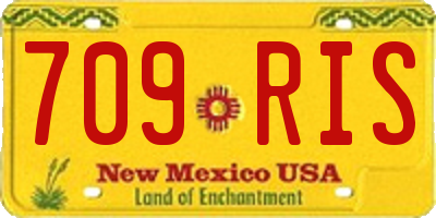 NM license plate 709RIS