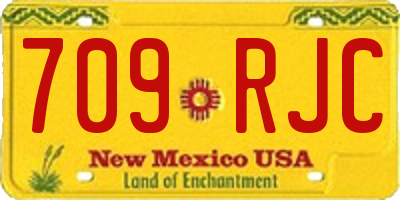 NM license plate 709RJC