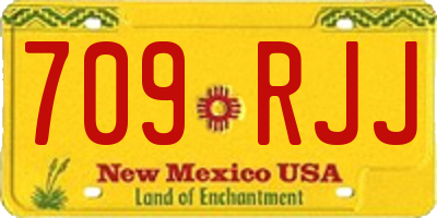 NM license plate 709RJJ