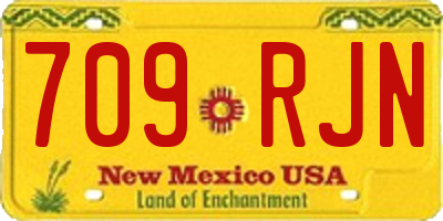 NM license plate 709RJN