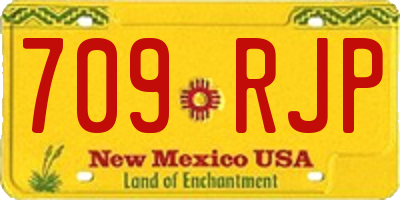 NM license plate 709RJP