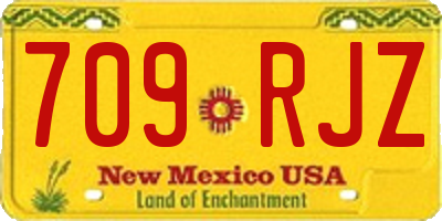 NM license plate 709RJZ