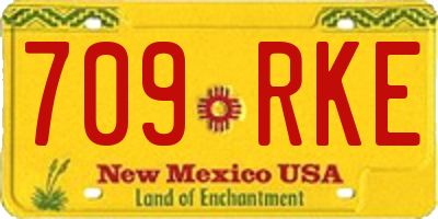 NM license plate 709RKE