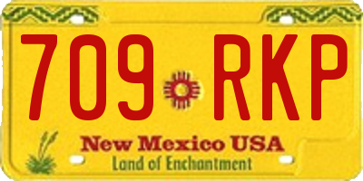 NM license plate 709RKP