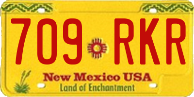 NM license plate 709RKR