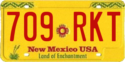NM license plate 709RKT