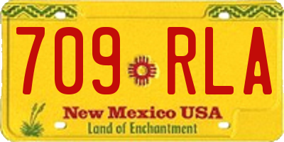 NM license plate 709RLA