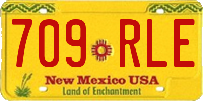 NM license plate 709RLE