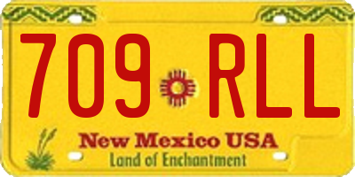 NM license plate 709RLL