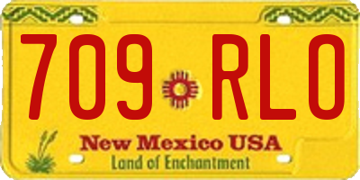 NM license plate 709RLO