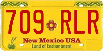 NM license plate 709RLR