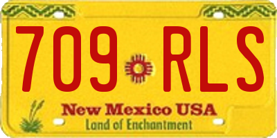 NM license plate 709RLS