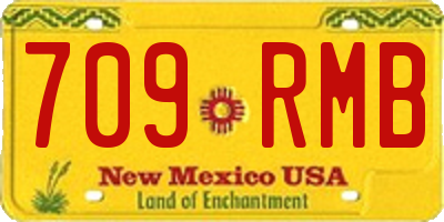 NM license plate 709RMB