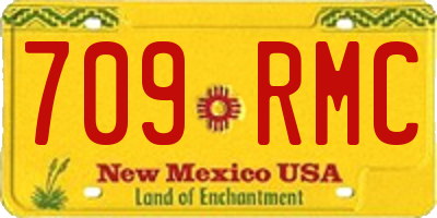 NM license plate 709RMC