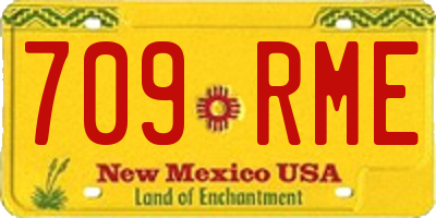NM license plate 709RME