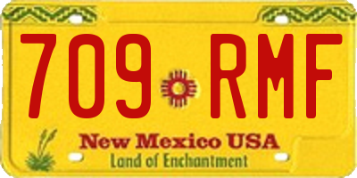 NM license plate 709RMF