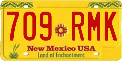 NM license plate 709RMK