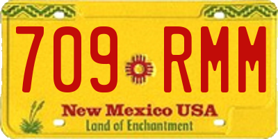 NM license plate 709RMM