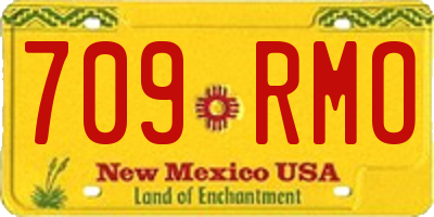 NM license plate 709RMO