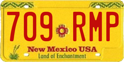 NM license plate 709RMP