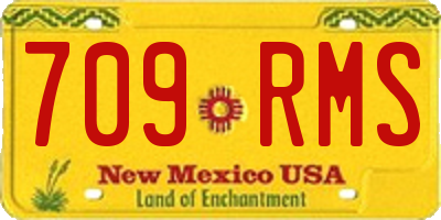NM license plate 709RMS