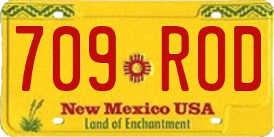 NM license plate 709ROD