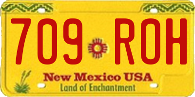 NM license plate 709ROH