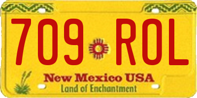 NM license plate 709ROL